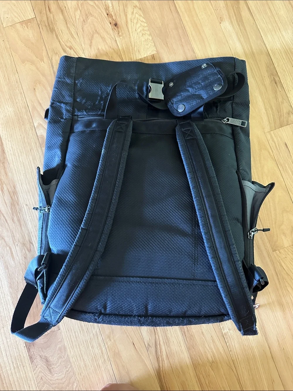 lululemon athletica Black Quilted Everyday Backpack Tote